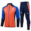 Joyfball 2024/2025 Juventus Long Zipped Jacket Orange Football Jersey 1:1 Thai Quality 