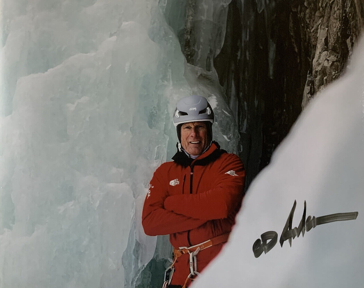 CONRAD ANKER HAND SIGNED 8x10 Photo Poster painting ROCK CLIMBER RARE AUTOGRAPH AUTHENTIC COA