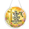 Diamond Painting Acrylic Single-Sided Drill Cross Bible Verse Sign Pendant for Home Decor