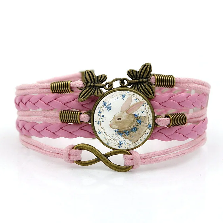 Easter Bunny Woven Butterfly Bracelet