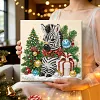 DIY Special Shape Pearl Painting Art - Christmas Zebra
