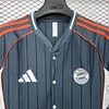 2025/2026 Bayern Munich Baseball Uniform Grey Football Jersey 1:1 Thai Quality