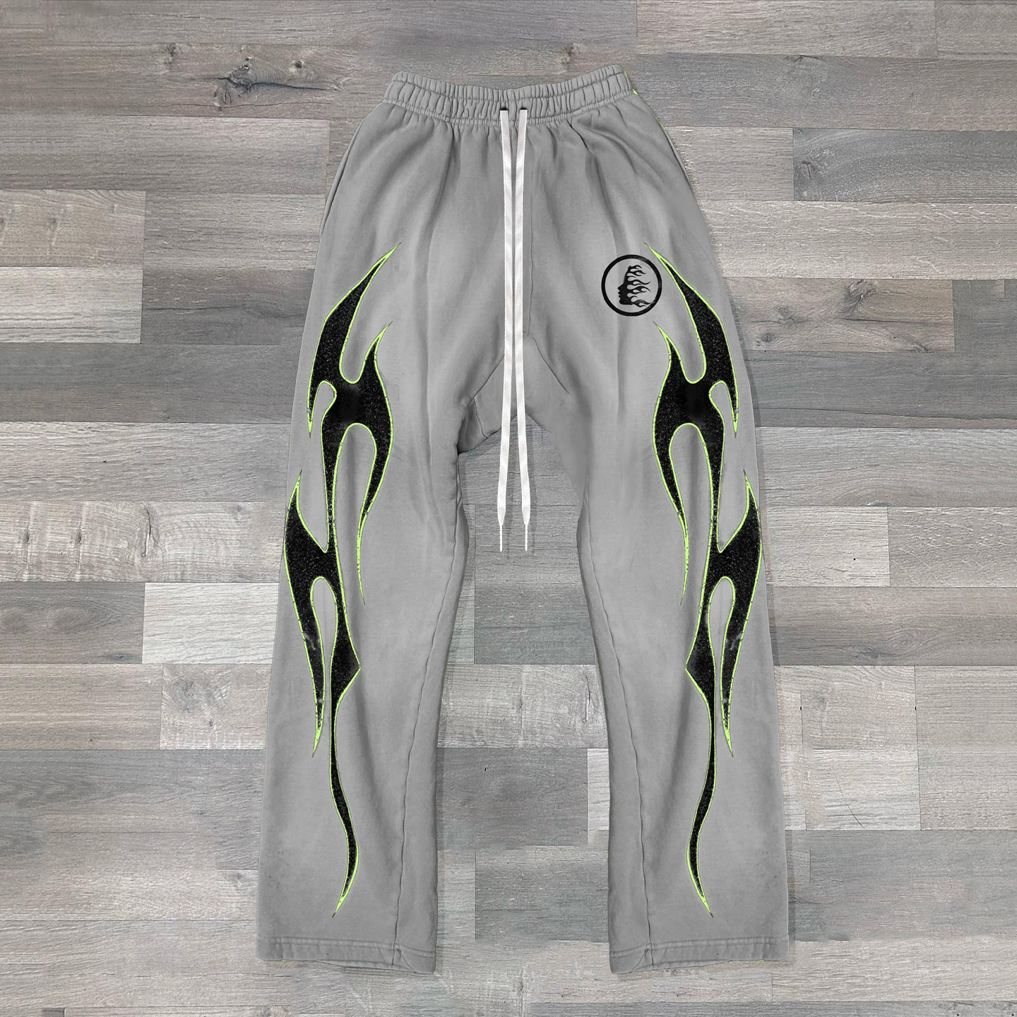 Flame Print Sweatpants Trousers