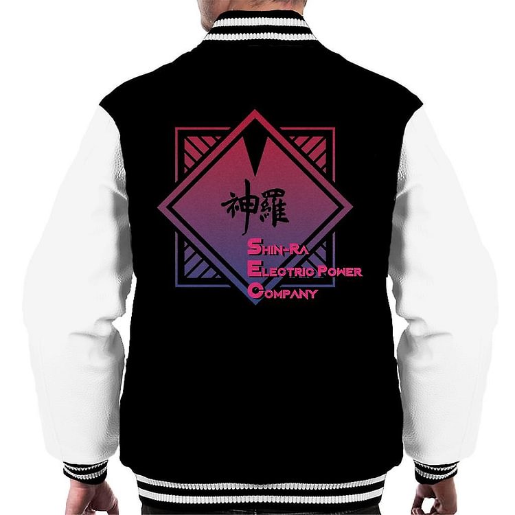 Final Fantasy VII Shin Ra Electric Power Co Cyberpunk Men's Varsity Jacket