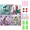 4Pcs/set Diamond Painting-DIY Crystal Rhinestone Beauty(30*30 CM)