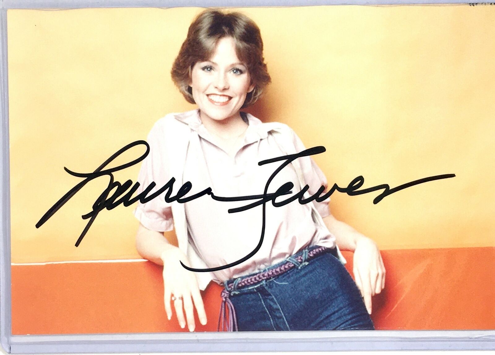 Lauren Tewes Signed 4x6 Photo Poster painting The Love Boat Actress Julie McCoy Autograph Auto