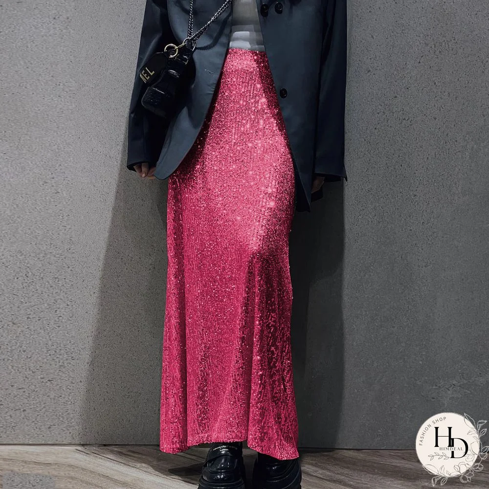 Fashionable party sequin skirt