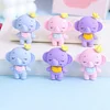 20PCS Cute Baby Elephant Erasers for Kids Student Office Exam Stationery Gift