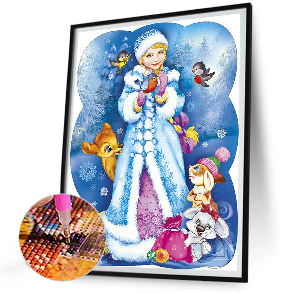 Diamond Painting - Full Round Drill - Snow Maiden(Canvas|30*40cm)