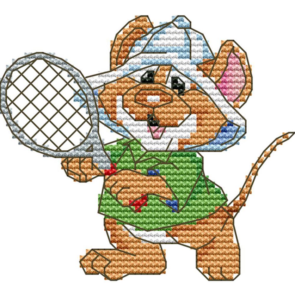 

Tennis - 14CT Stamped Cross Stitch - 14*13cm, 501 Original