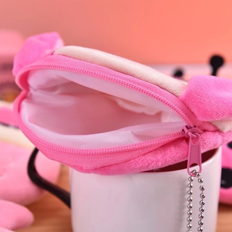 Unisex Animal Plush Zipper Kids Wallets