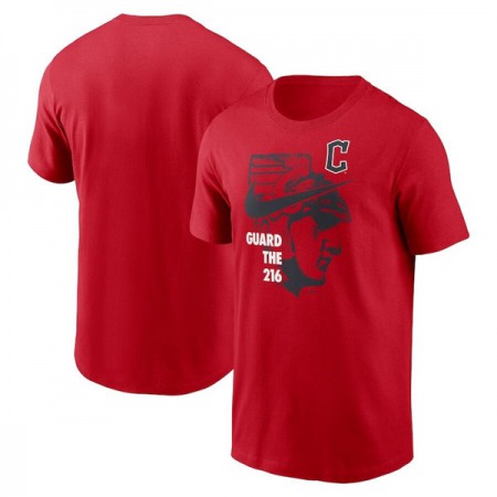 Men's Cleveland Guardians Red T-Shirt I69N