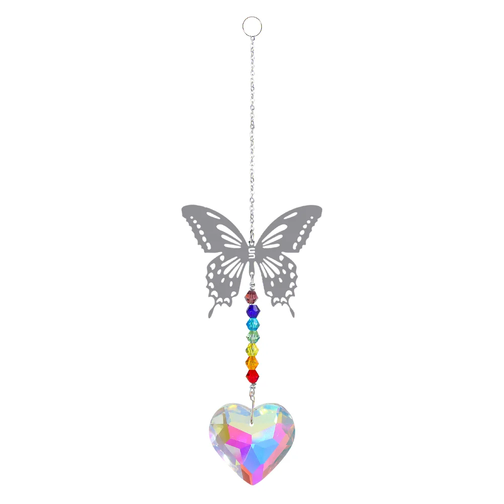 Hanging Crystal Butterfly Dargonfly  Prism Window Car Pendant (A)