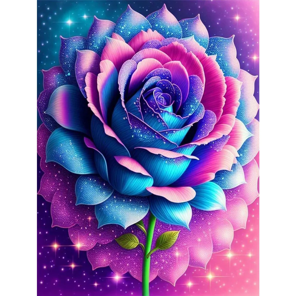 2pcs/Set Diamond Painting - Full Round Drill - Rose(Canvas|30*40cm)