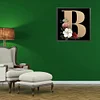 Diamond Painting -DIY Full Square Drill Flower Alphabet