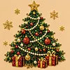 Framed Christmas Tree - Pearls Painting Kit DIY Diamond Painting Pearl Dot Crafts 20x20CM
