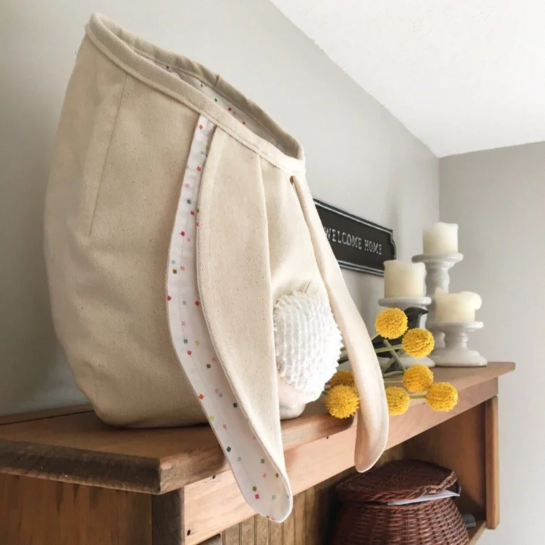 Easter 49% OFF🔥Fabric Hanging Easter Bunny Ears Baske