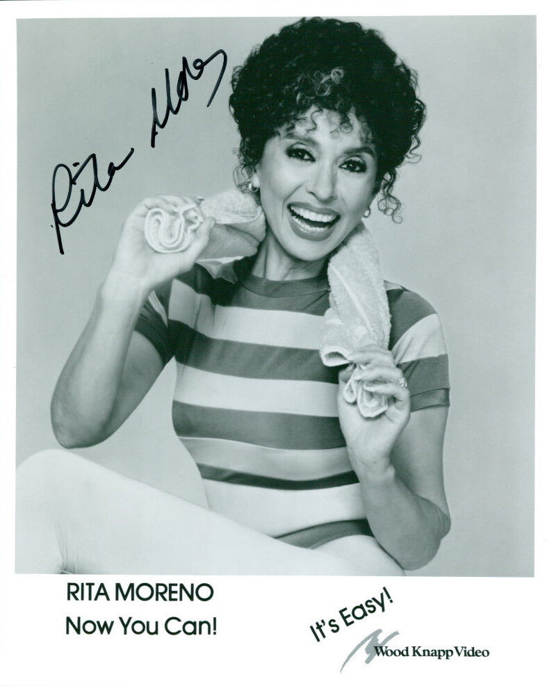 Rita Moreno signed 8x10 Photo Poster painting COA