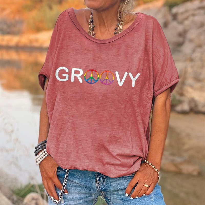 Groovy Printed Women's T-shirt