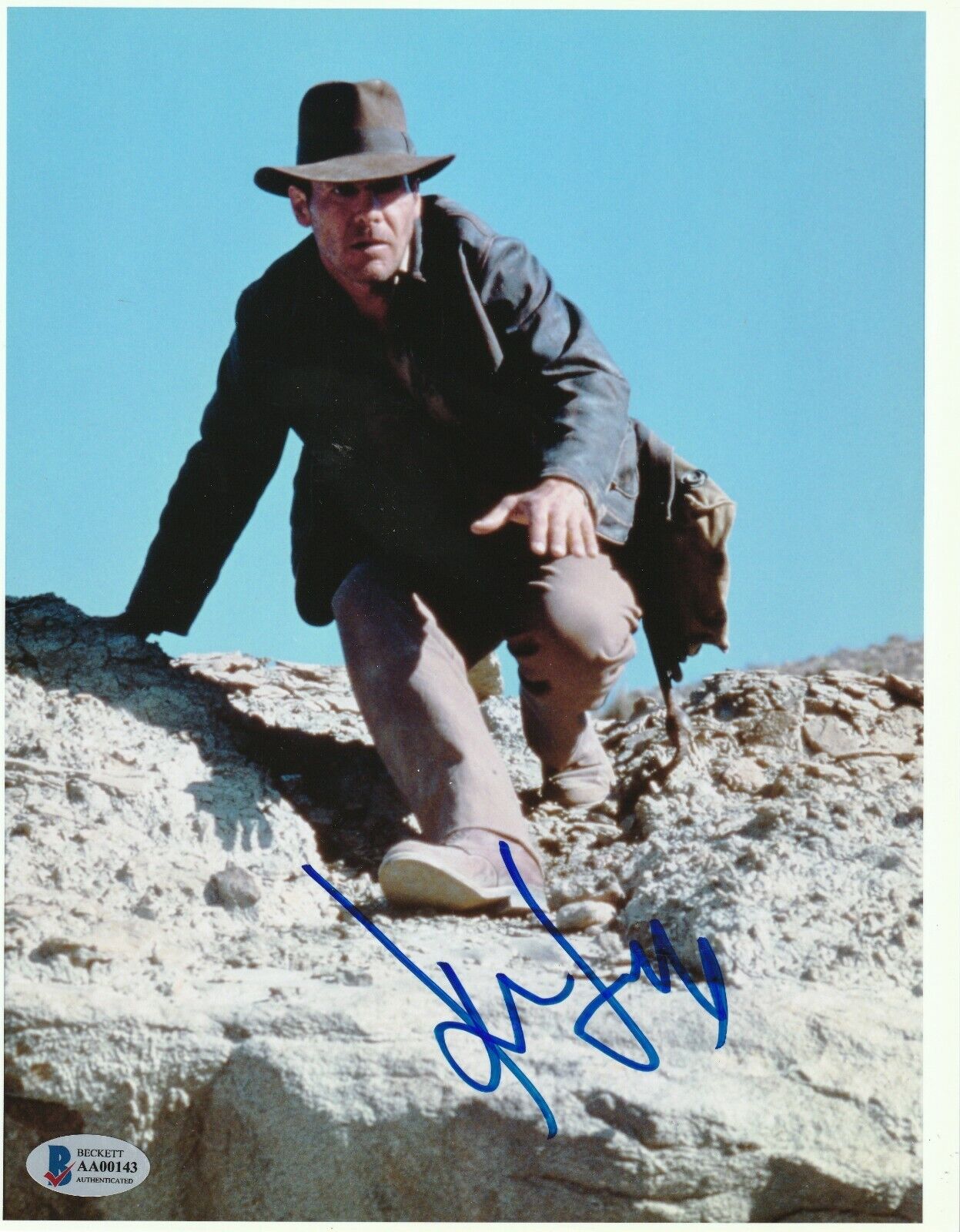 HARRISON FORD Signed INDIANA JONES 8x10 Photo Poster painting w/ Beckett LOA