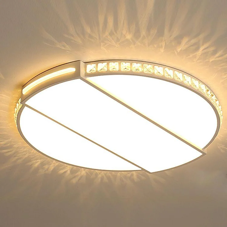 Circle Rectangular Flush Mount Light Fixtures Single LED Ambient Light - Appledas