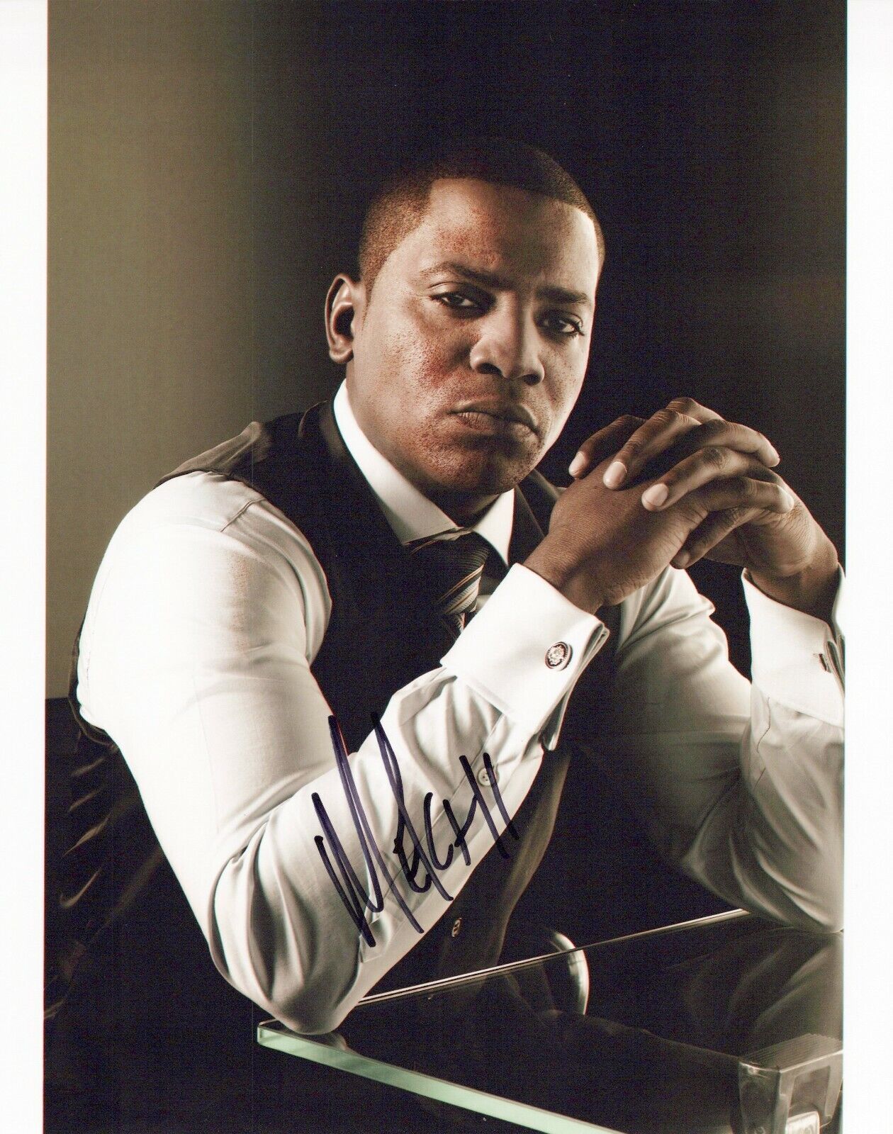 Mekhi Phifer head shot autographed Photo Poster painting signed 8x10 #2