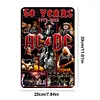 AC/DC - Panneaux en &eacute;tain m&eacute;tallique(20*30cm/30*40cm) - Musique