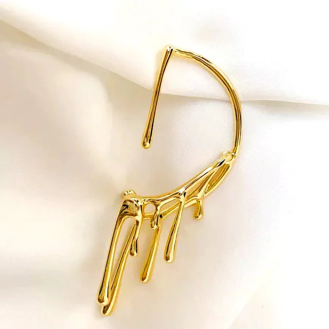 GOLD LAVA EAR CUFF