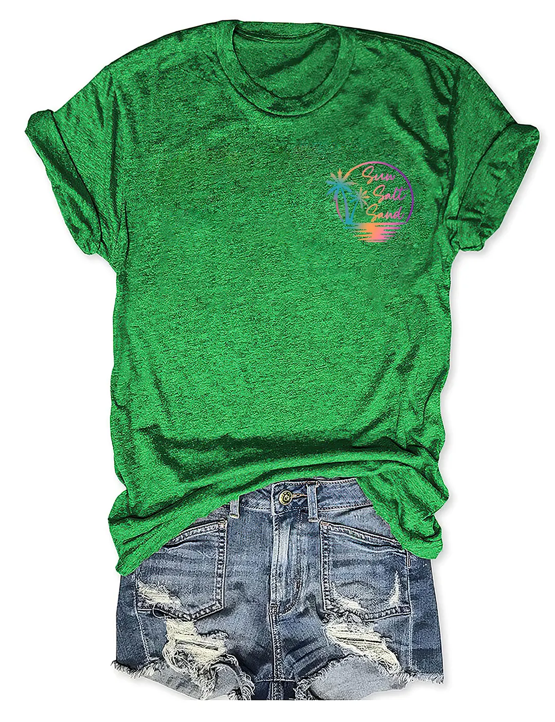 Retro Summer Sun Salt Sand T-shirt