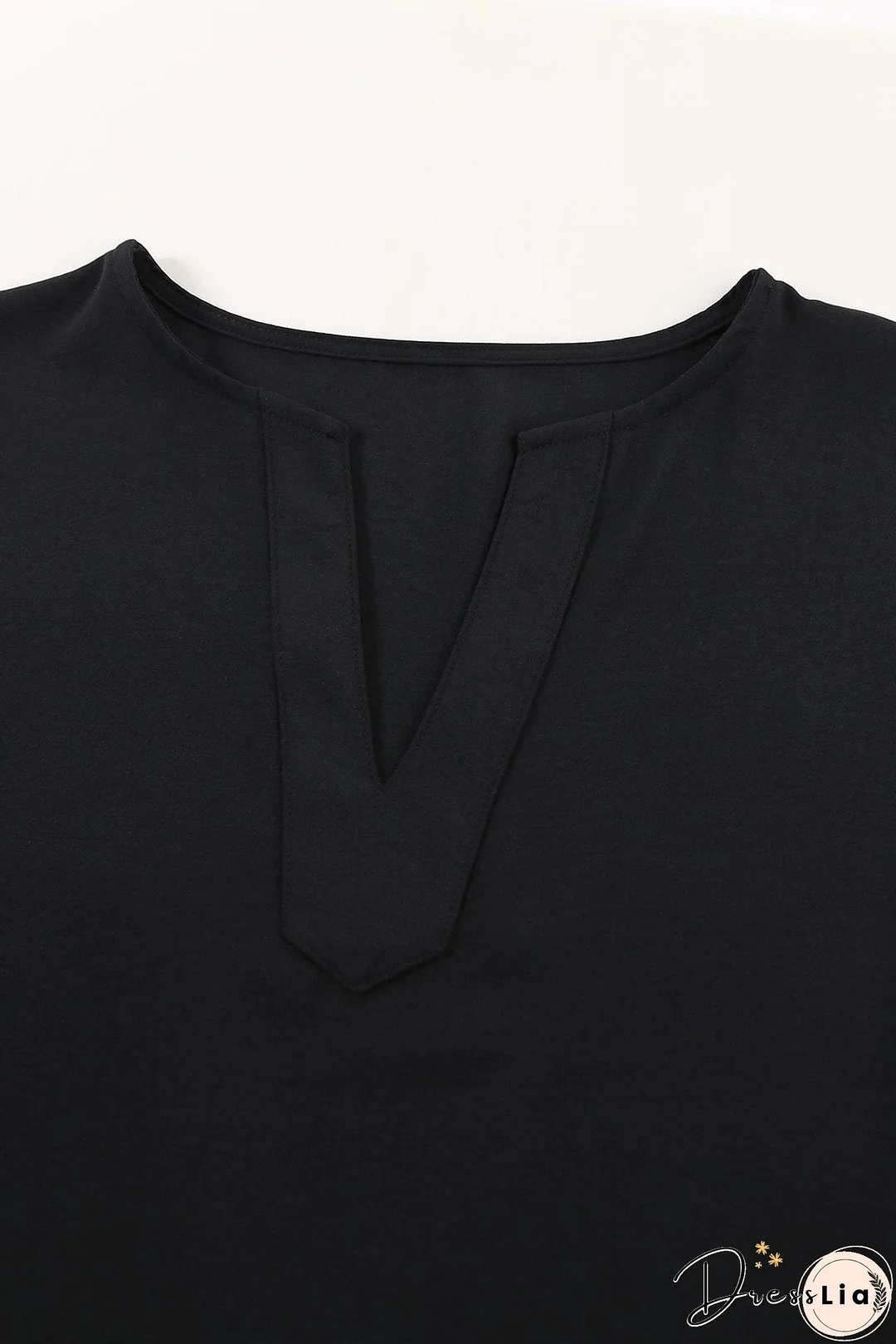 Casual V Neck Long Sleeve Shirt