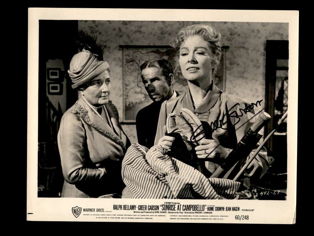 Greer Garson PSA DNA Coa Signed 8x10 Photo Poster painting Certified Autograph