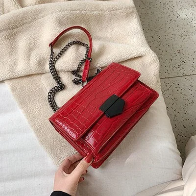 2020 Fashion Stone Pattern Leather Crossbody Bag For Women Sac A Main Female Shoulder Bag Female Handbags And Purses With Handle