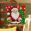 Santa Xmas Tree-DIY Latch Hook Rug Pillowcase Kits 43*43cm