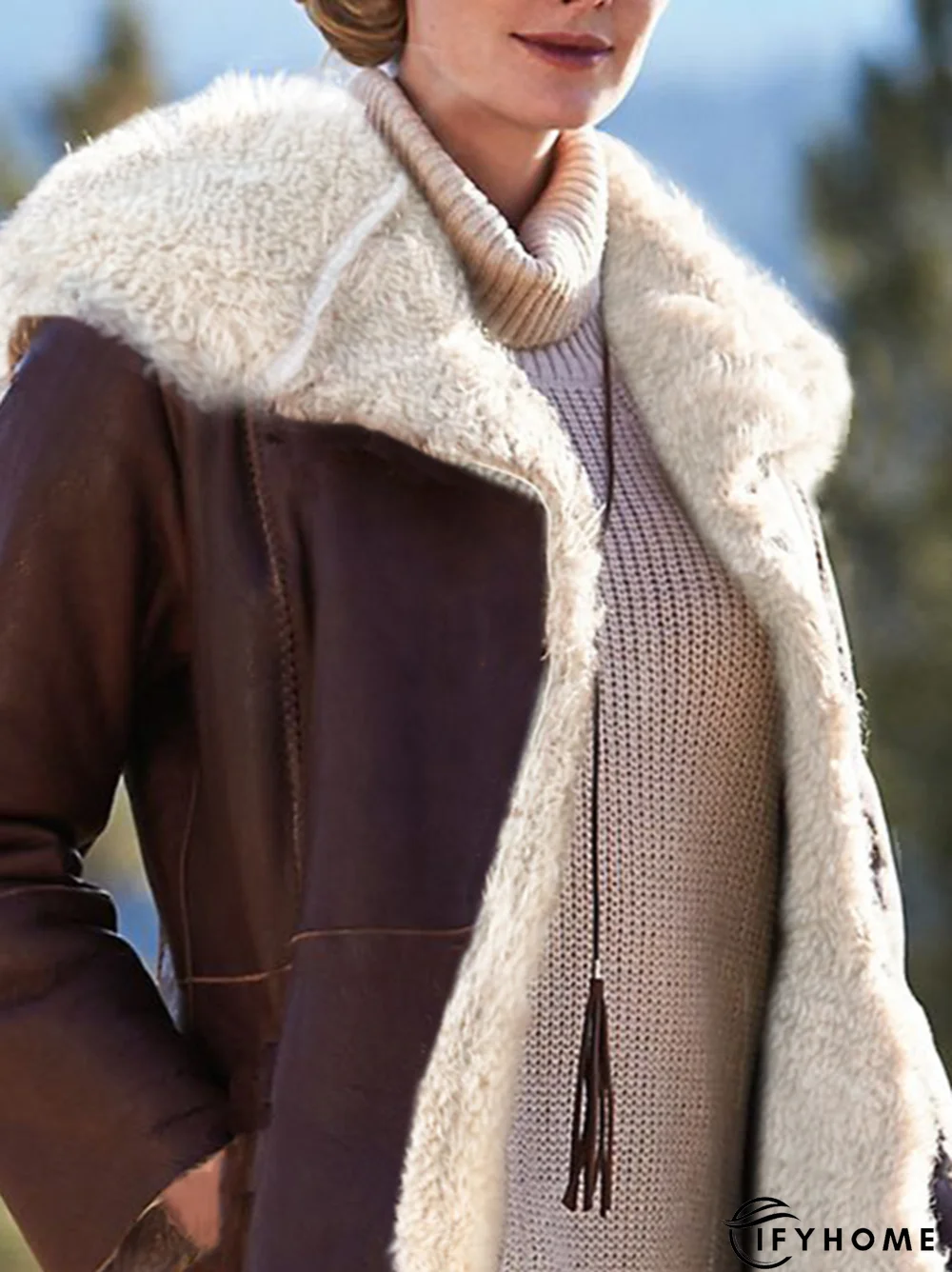 Elegant Shift Solid Coat | IFYHOME