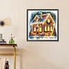 (50*50cm)Christmas House - Full Round Drill Diamond Painting