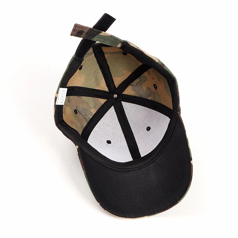 Baseball Cap Men’s Sun Hat Fishing Cap Outdoor CS Camouflage Sun Hat Military Training Sports Group Building Middle-aged Hat