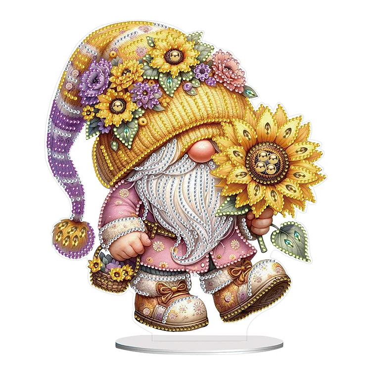 Gnome Double Sided Effect Diamond Painting Tabletop Ornaments Kit Table Decor