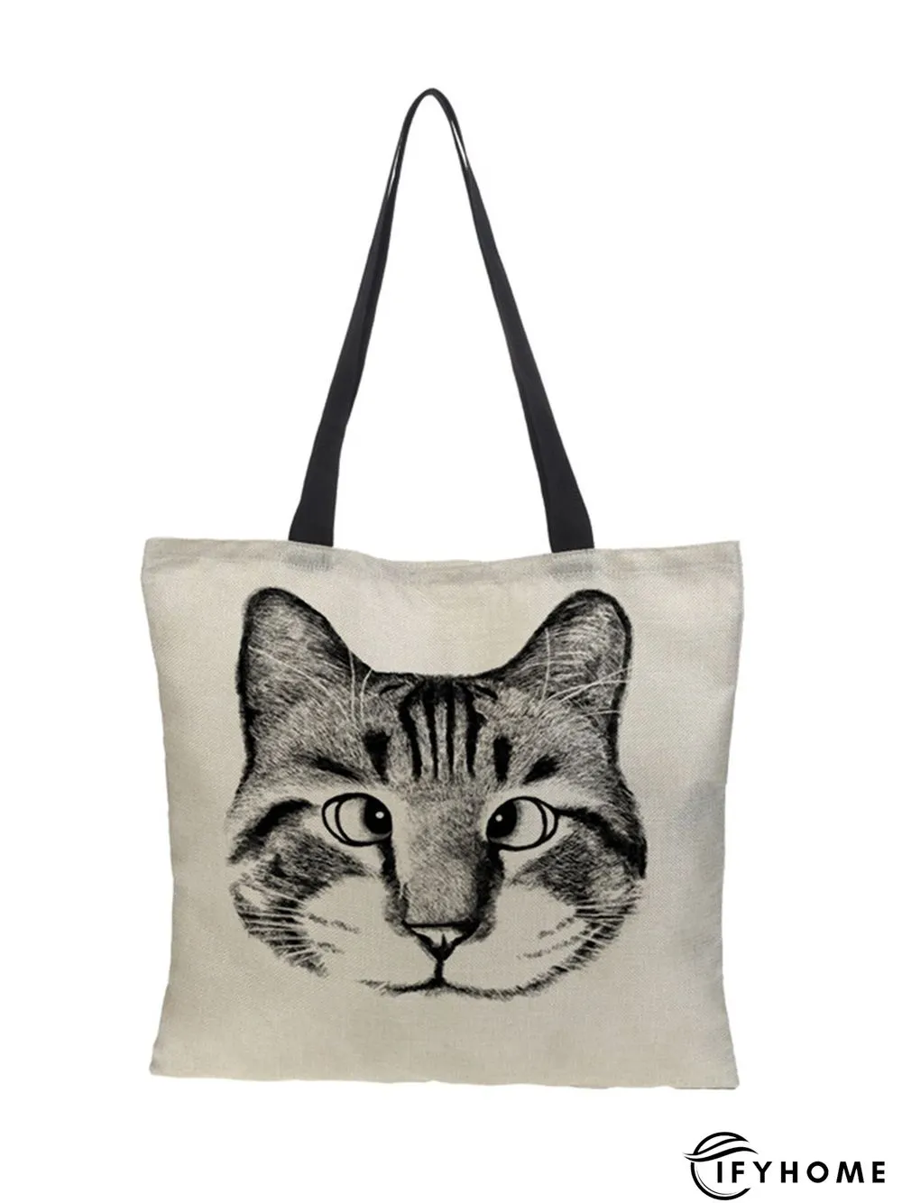 Cat Canvas Shopper Tote Bag | IFYHOME