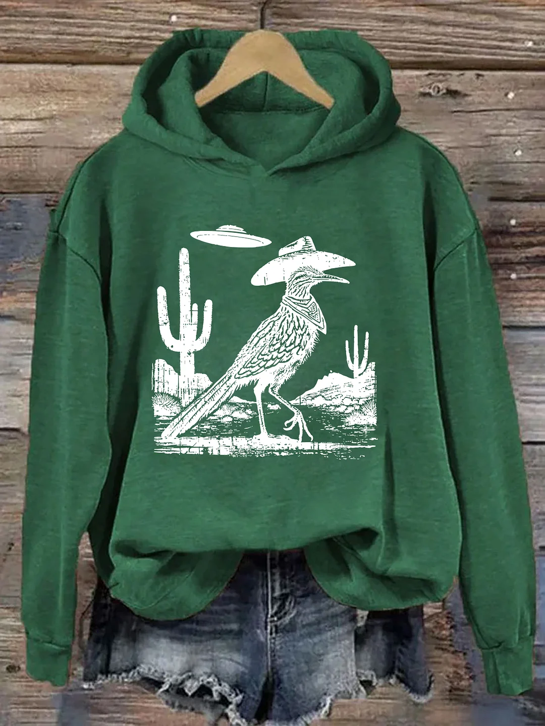 Roadrunner UFO Bird Lover Hoodie