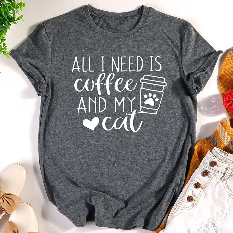 All i need is coffee and my cat T-Shirt-013119