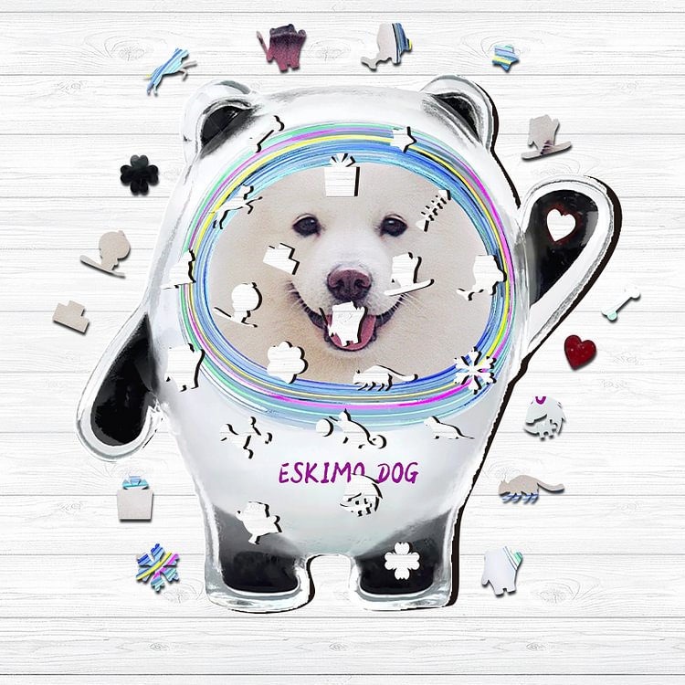 Eskimo dog Wooden Puzzle