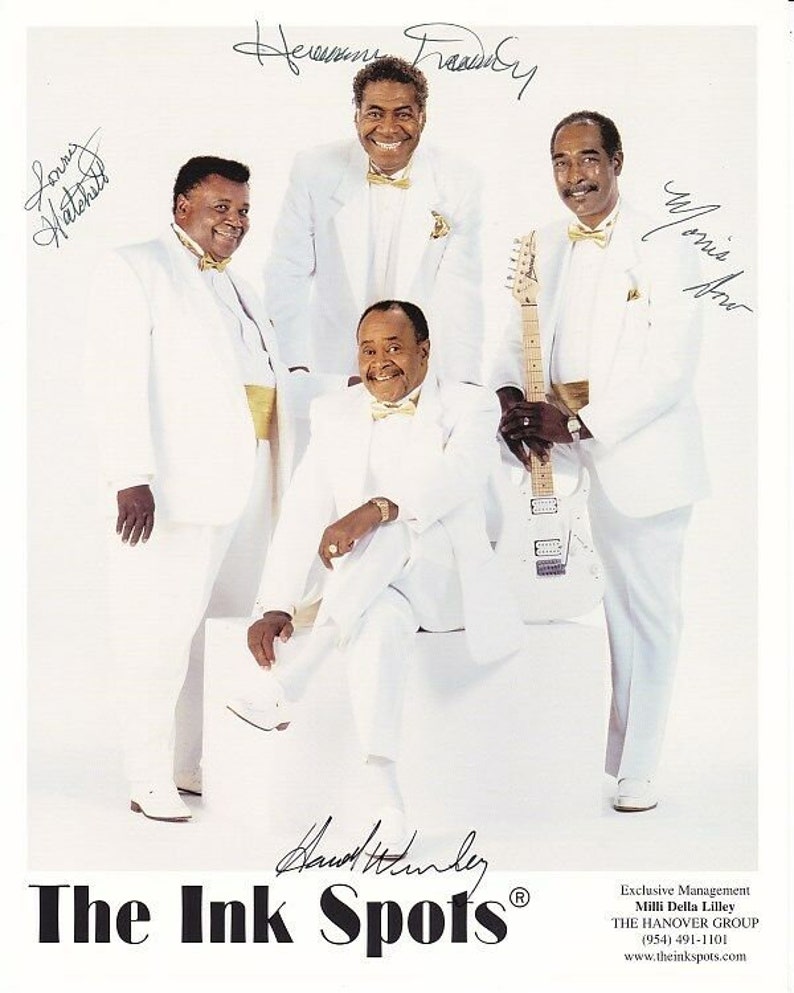 The ink spots autographed signed group Photo Poster painting