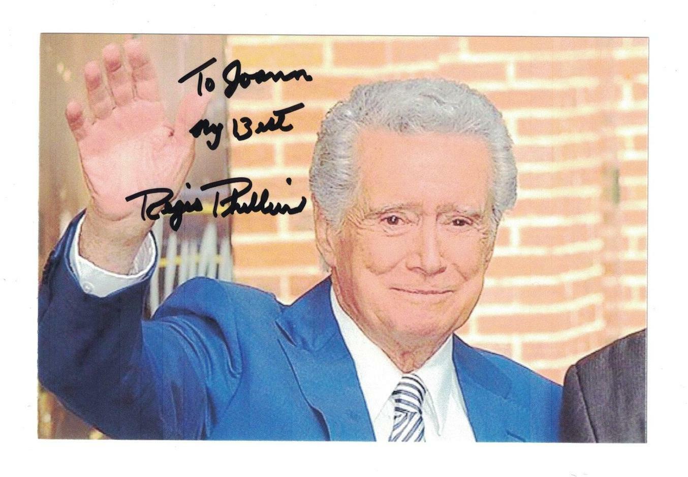 Regis Philbin Signed Autographed 4x6 Photo Poster painting Actor Host