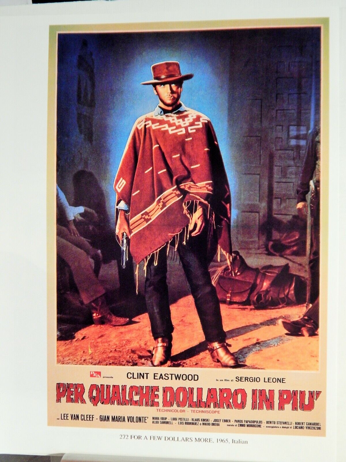 FOR A FEW DOLLARS MORE / MAJOR DUNDEE MOVIE POSTER Photo Poster painting HI-DEF(1998 reprint)