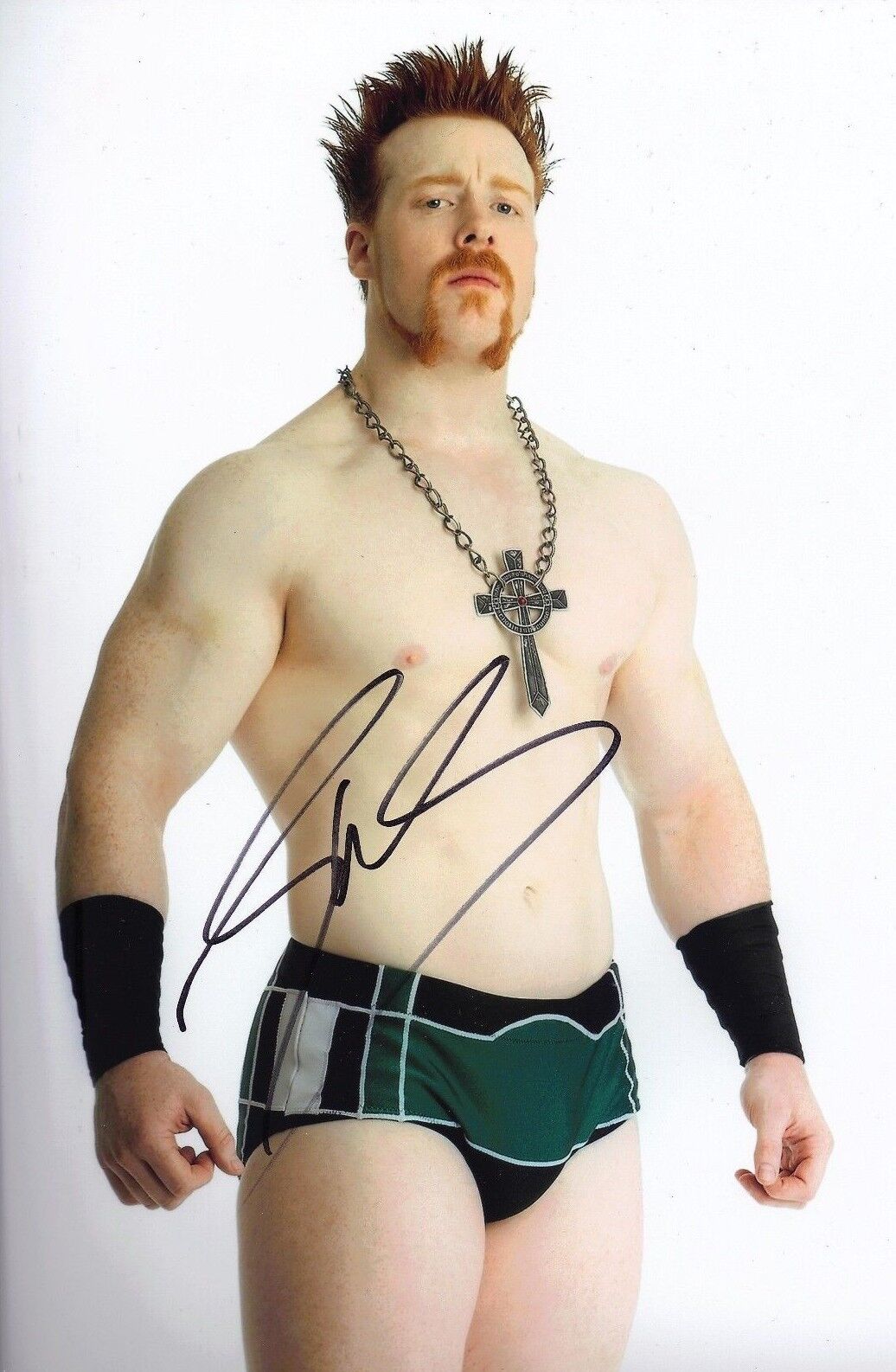 SHEAMUS - 12X8 SIGNED Photo Poster painting (WWE) AUTOGRAPH AFTAL COA (7118)