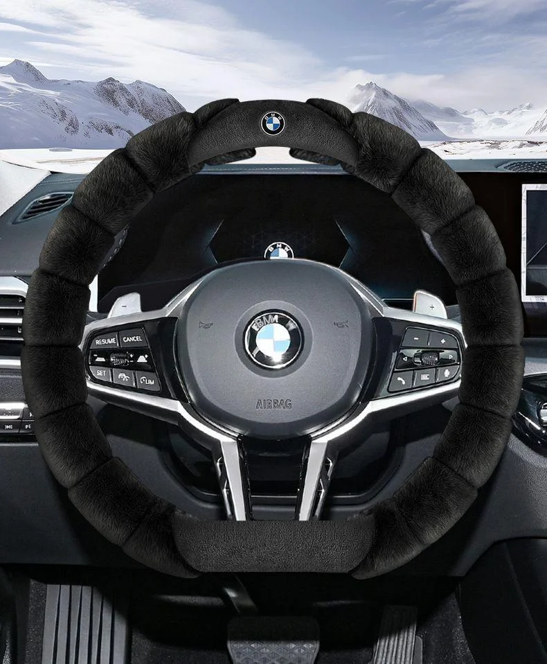 Winter Car Warm Plush Steering Wheel Cover