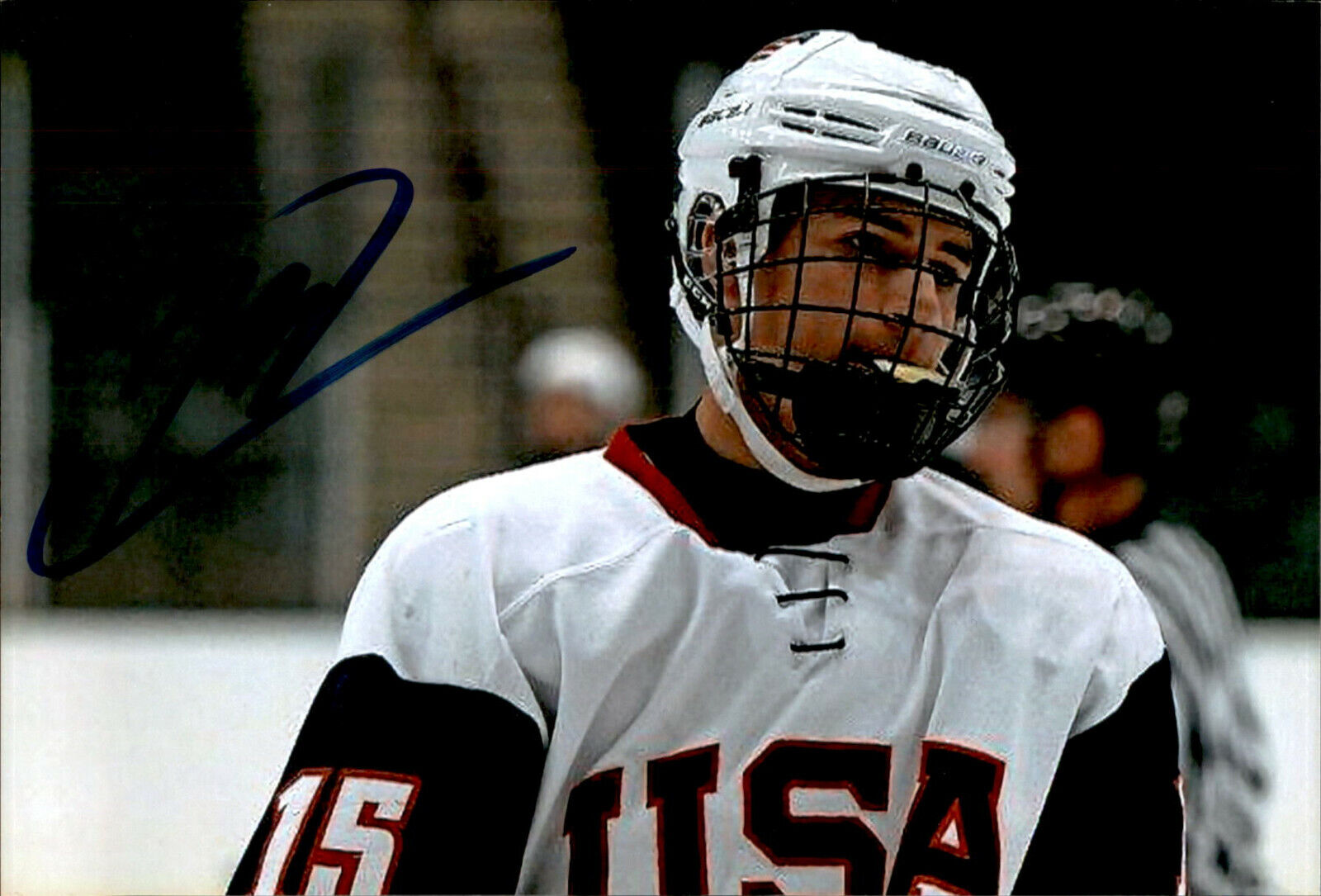 Jack Malone SIGNED autographed 4x6 Photo Poster painting VANCOUVER CANUCKS / TEAM USA