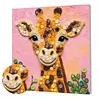 Framed Giraffe - DIY Button Art Painting Kit for Creativity DIY Pearl Dot Crafts for Gift Home Wall Decor 30*30CM