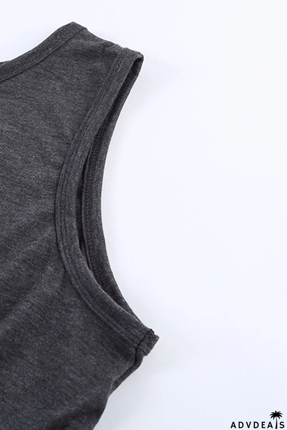 Burgundy Crew Neck Sleeveless Twist Hollow-out Bodycon Mini Dress