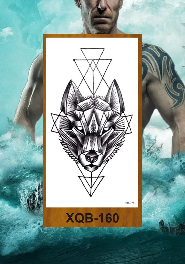 Waterproof Temporary Tattoo Sticker Hipster Tattoo Man Woman Tattoo Body Tattoo Art Tatuajes Big Tiger Lion Wolf Rose Arm Tatto